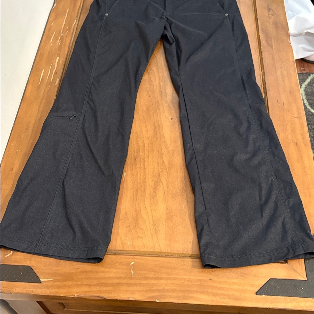 Athleta Nylon Blend Dark Gray Pants Size 12 - Picture 3 of 16